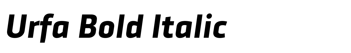 Urfa Bold Italic